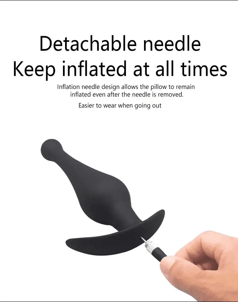 Inflatable Long Plug Silicone Total Height:21cm Tube Length:50cm 4