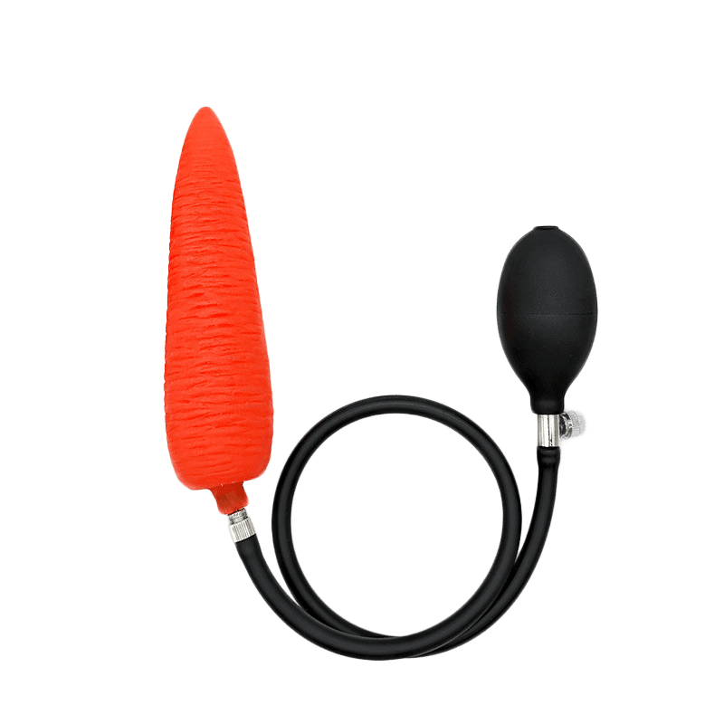 Aufblasbarer Dildo in Karottenform