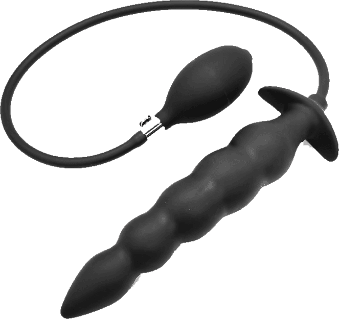 Inflatable Anal Plug with Solid Core Silicone+PVC Initial Height:20CM Initial Diameter:3.7CM 2