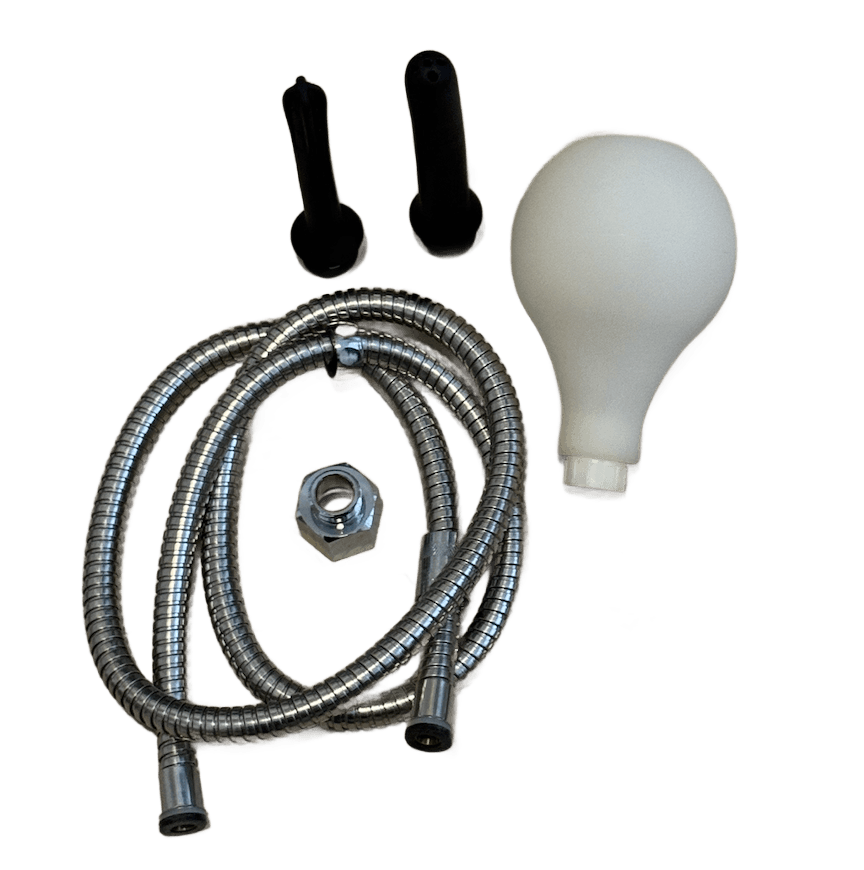 Metal Shower Set 1 (Stainless Steel Hose + Nozzles)