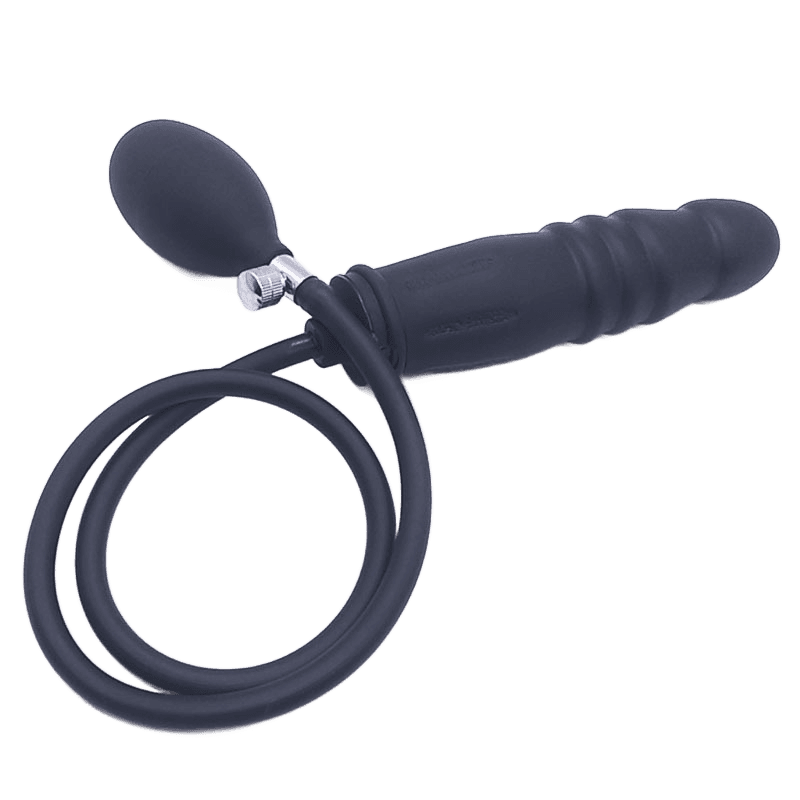 Inflatable Anal Plug Silicone+PVC Initial Height:14.8CM Initial Diameter:4CM Tube Length:50CM 2