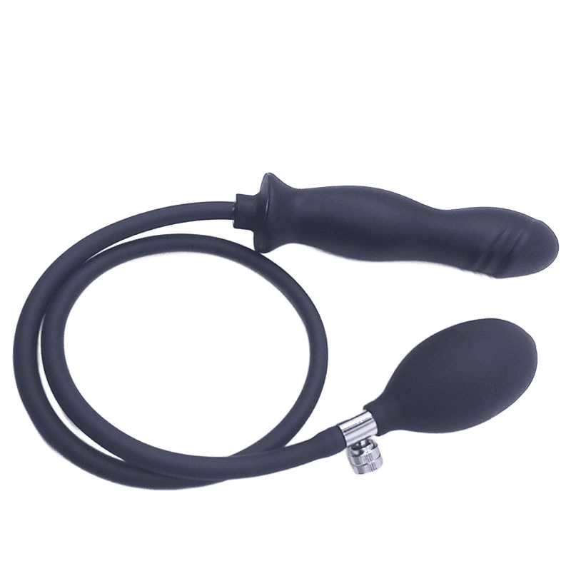 Inflatable Anal Plug Silicone+PVC Initial Height:17CM Initial Diameter:3.8CM Tube Length:50CM