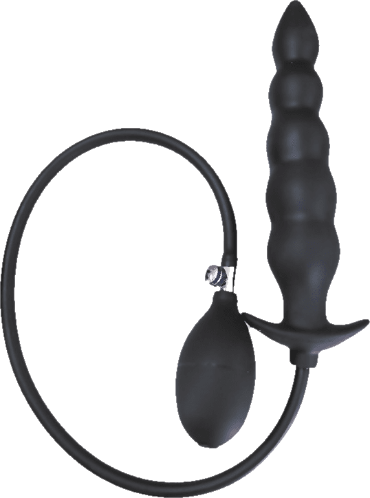 Inflatable Anal Plug with Solid Core Silicone+PVC Initial Height:20CM Initial Diameter:3.7CM